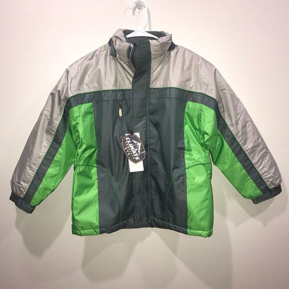 𝅺BOYS Fleece Lined Jacket with Removable Hood - Picture 3 of 5